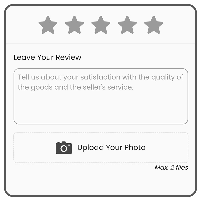 Customers can provide reviews and upload photos to be more connected to your business.