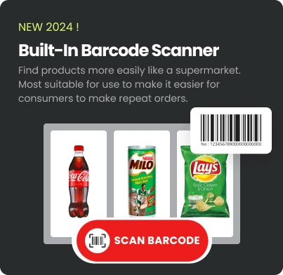 Built-In Barcode Scanner