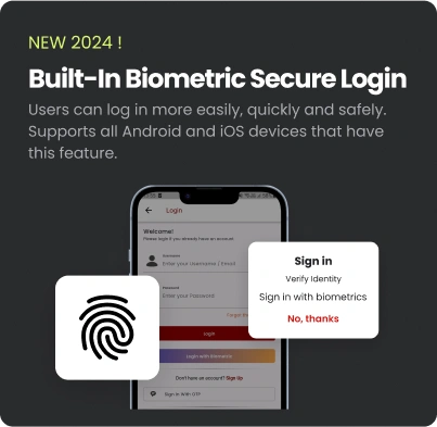 Built-In Biometric Secure Login