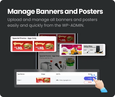 Manage Banners and Posters