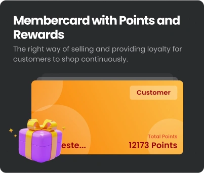 Membercard with Points and Rewards