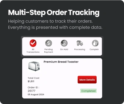 Multi-Step Order Tracking