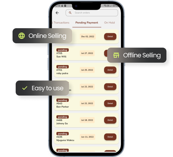 Manage your WooCommerce store with the REVOPOS apps. Now you can selling online, sellling offline, and sell anywhere.