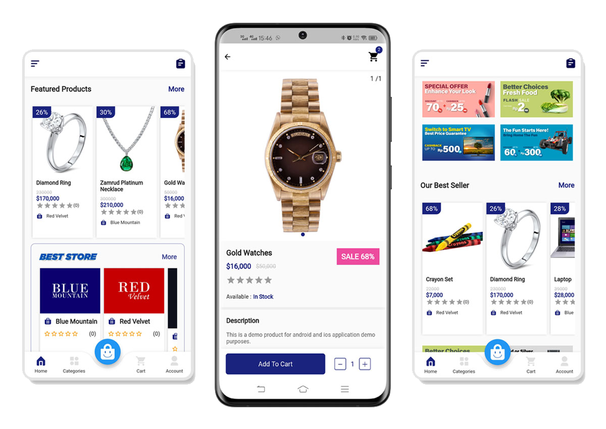 Multivendor WCFM Woocommerce Mobile App - Revo Apps