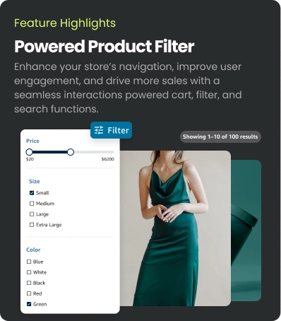 Powered Product Filter