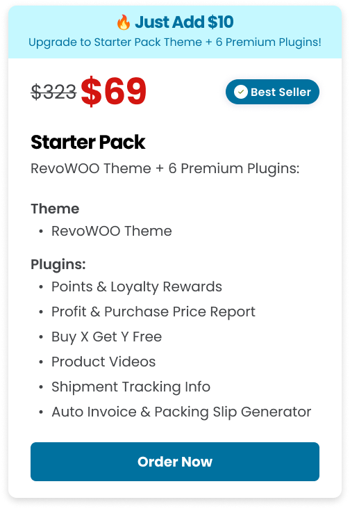 [Asset] Pricing starter pack - revowoo starter pack