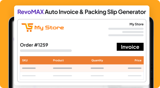 Image RevoMAX Auto Invoice & Packing Slip Generator