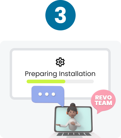 Our team will do all the installation and setup. Then prepare for onboarding to your Playstore and Appstore account.