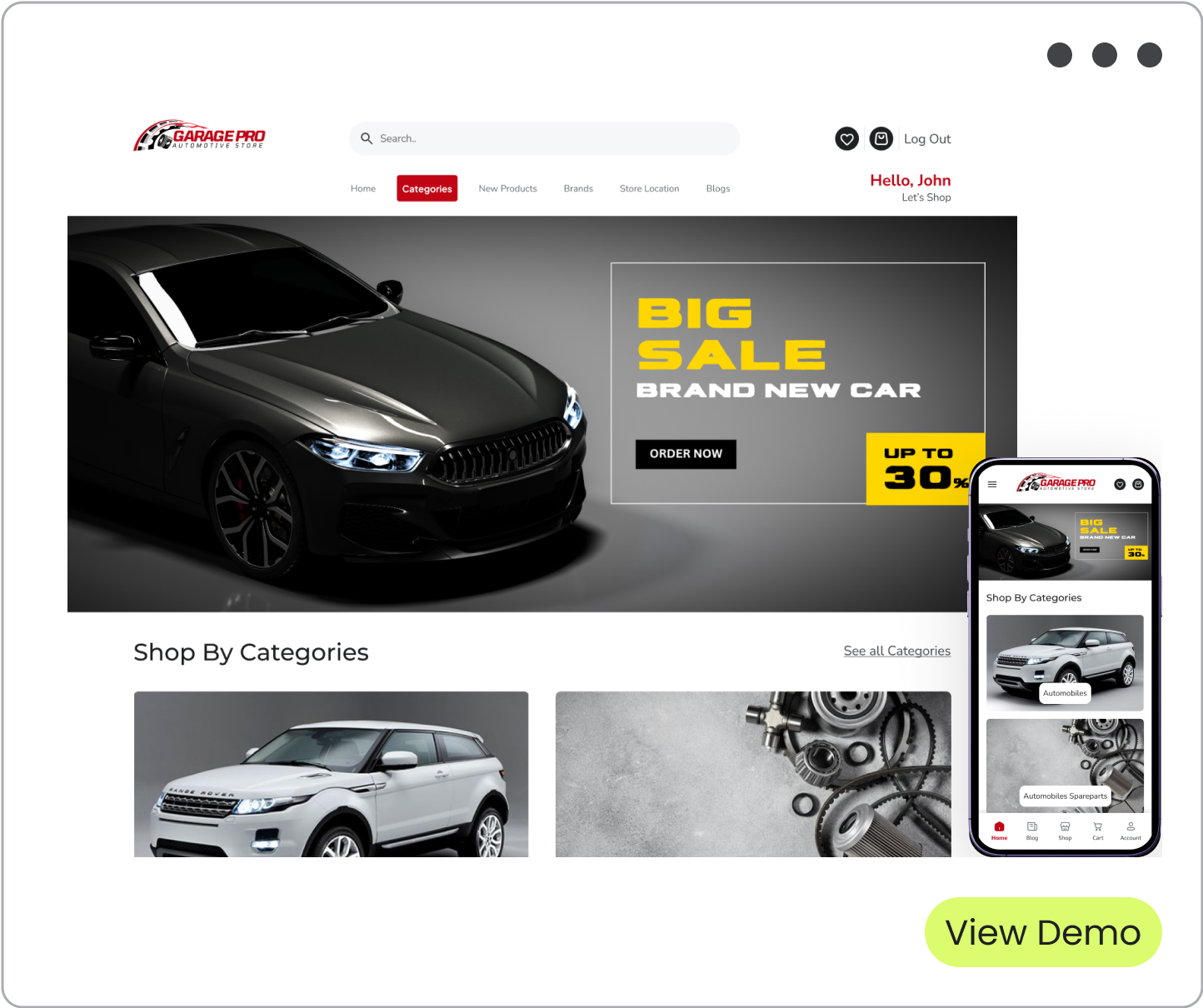 demo card automotive NEW