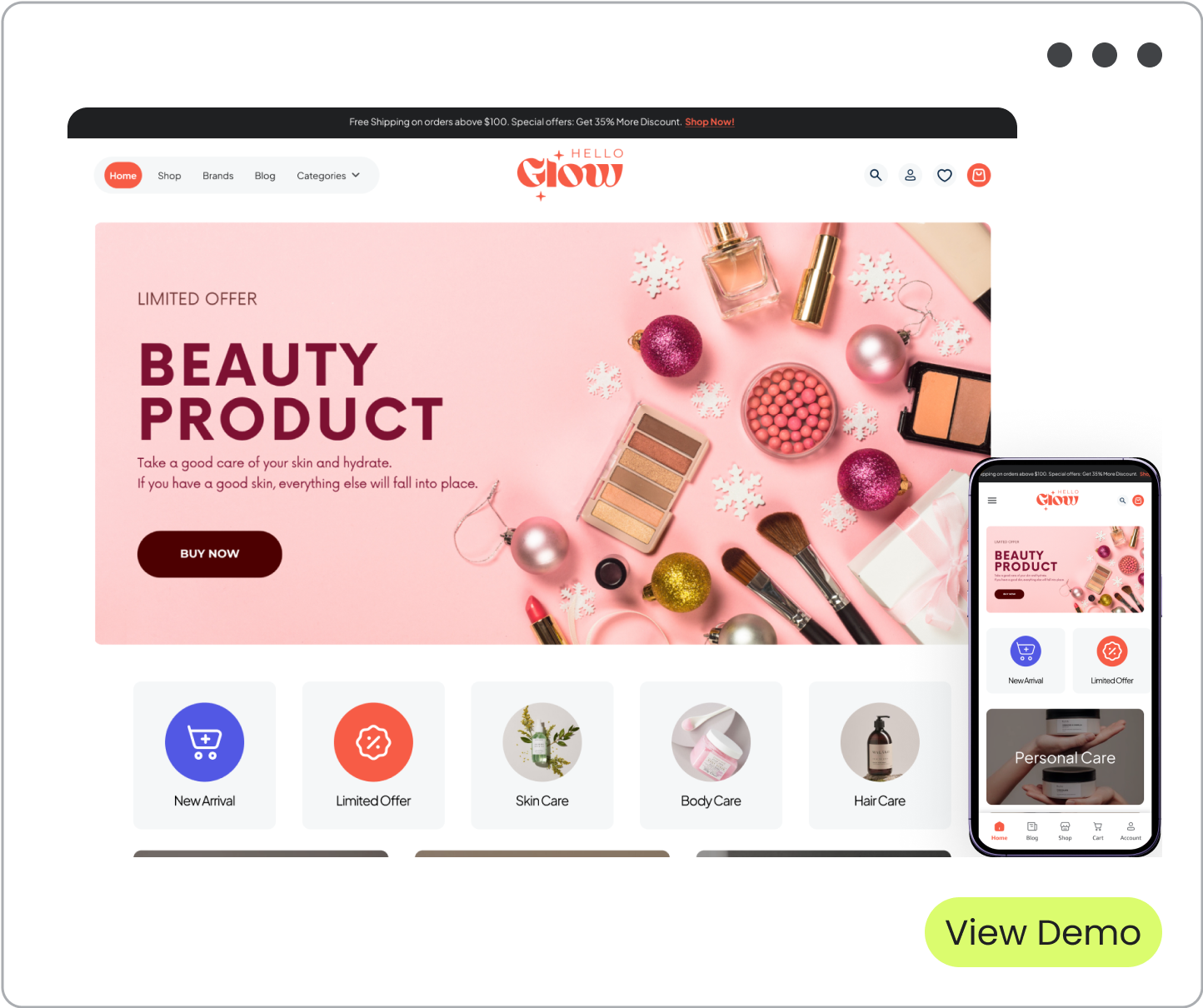 demo card beauty NEW