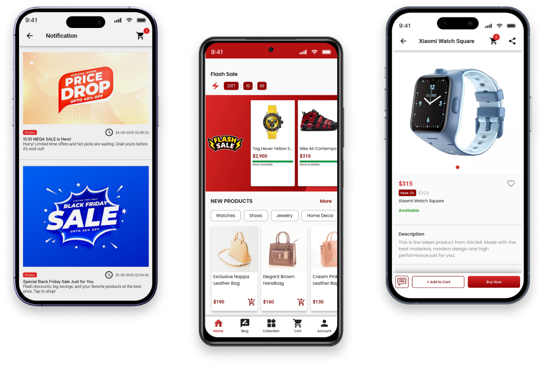Woocommerce Mobile App - Revo Apps