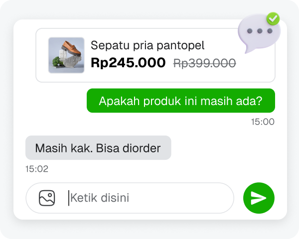 Live Chat Live Chat dari Mobile App.