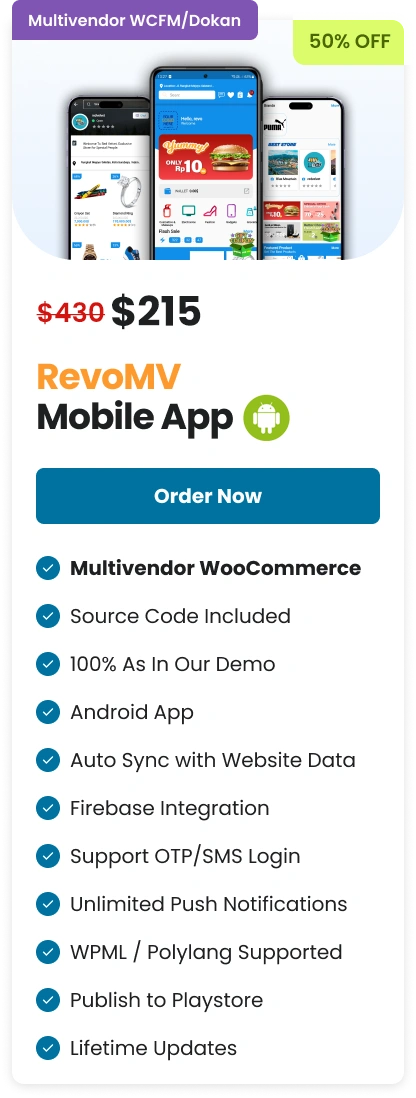 RevoMV WCFM DOKAN Android