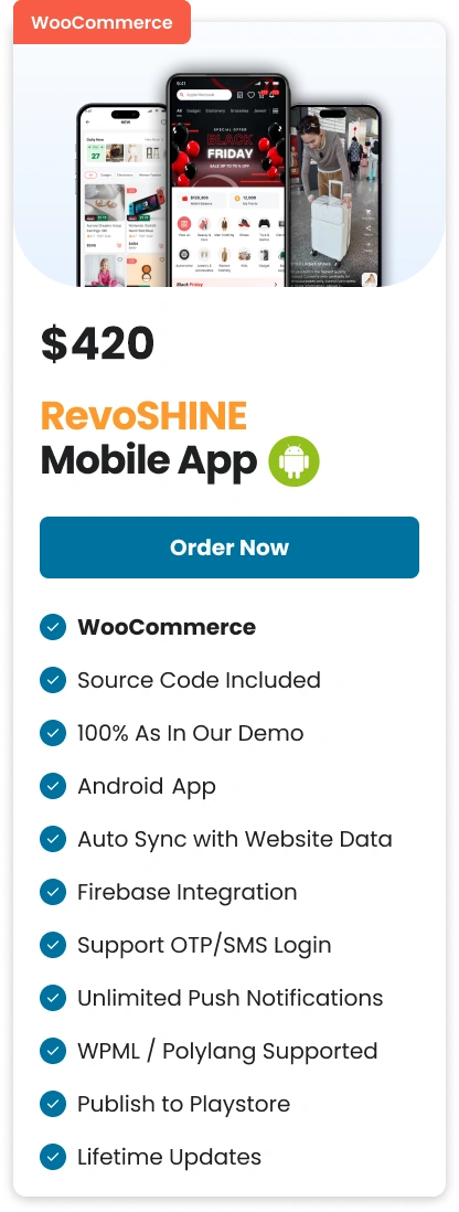 RevoSHINE Woocommerce Android Retail Price-Last1